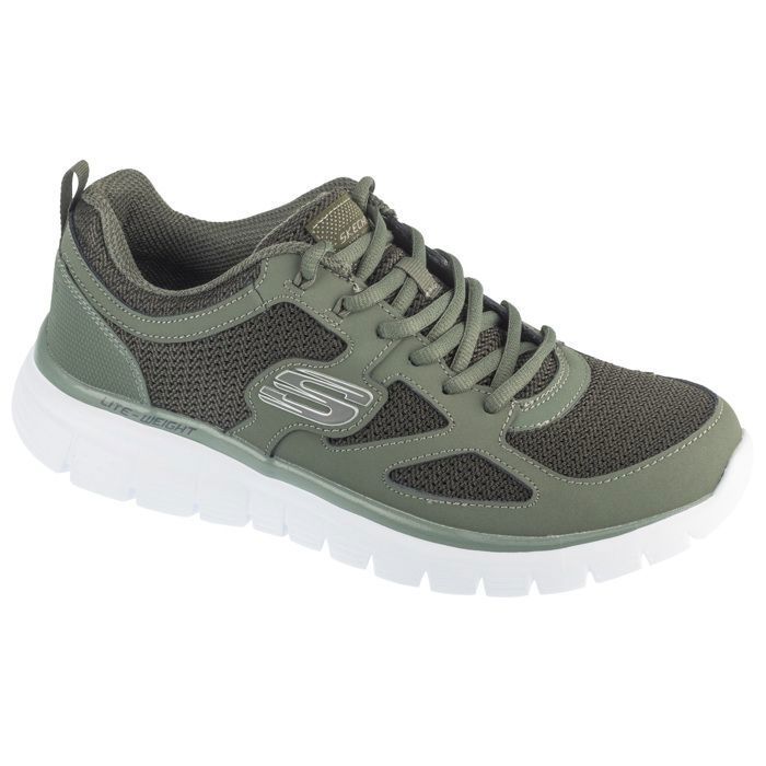 Skechers Baskets Homme - Vert - Skechers Burns-Agoura