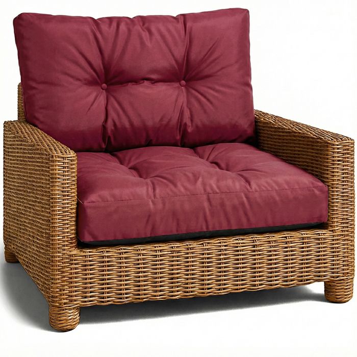 Coussin Lounge Mobilier Jardin Coussin de dossier 40x70 cm - Bordeaux