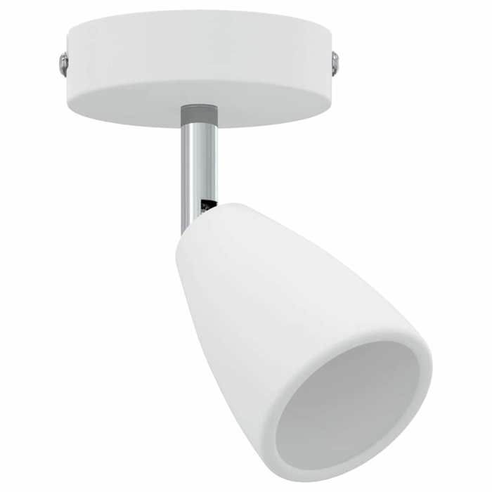 Moderne Spot de plafond avec des projecteurs Blanc 8 x 8 x 14 cm Métal Luminaire de jardin @EU56793