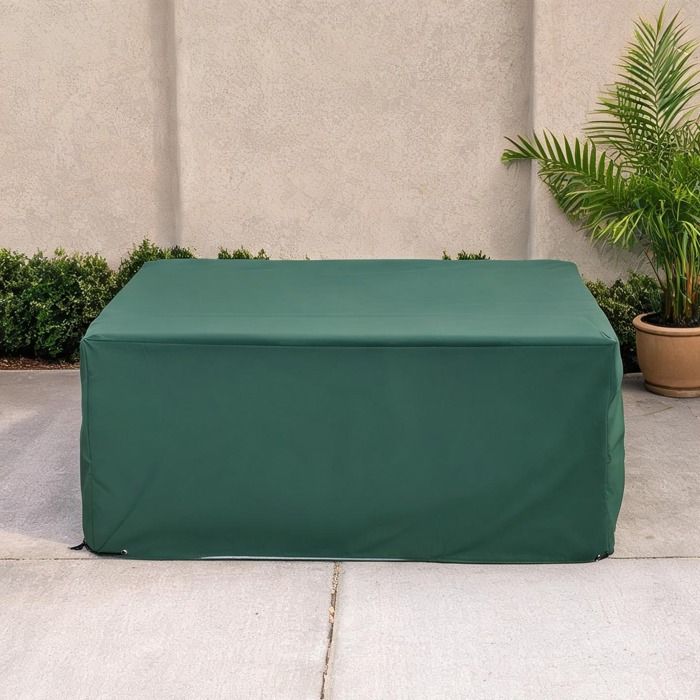 Housse de protection rectangulaire pour meubles de jardin en tissu Oxford 600D vert 210 x 140 x 80 cm