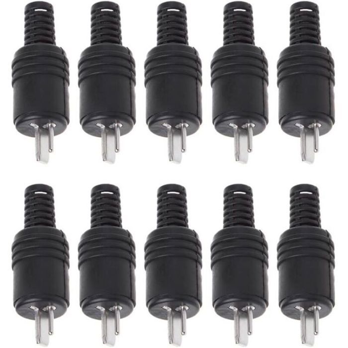 10pcs Connecteurs DIN 2 broches – Prise à souder HiFi haute fidélité – Pour haut-parleurs et amplis