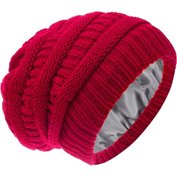 Bonnet élastique thermique en tricot pour hommes et femmes