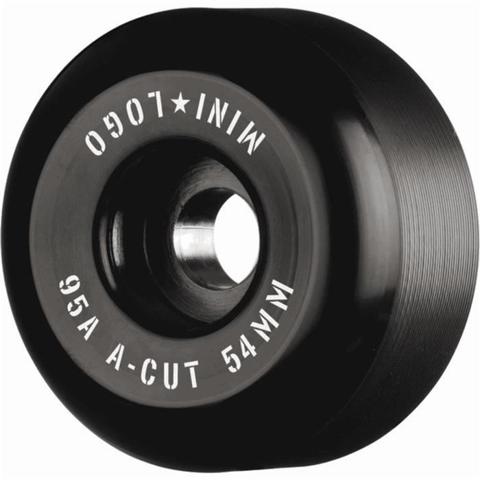 Jeu De 4 Roues De Skateboard Hybrid A-Cut – 54mm, 95A, Blanc, Uréthane Souple – Idéal Street