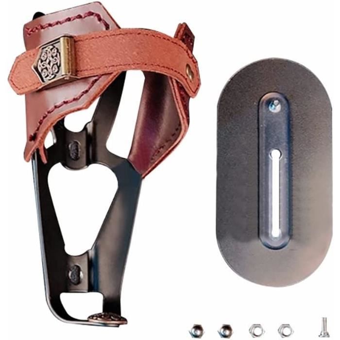 Porte-Bidon de Vélo, Porte-Bouteille de Vélo en Cuir de Vachette