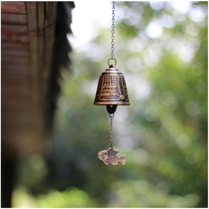 Carillon à Vent Fonte Japonaise - Cloche Feng Shui 5cm - Décoration Jardin Ou Maison - Son Apaisant