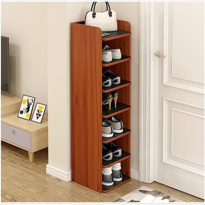 Meuble A Chaussures Etroit Organisateur De Chaussures Placard De Rangement Pour Chaussures En Mdf Etagere A Chaussures Ha u4304 Cdiscount Maison