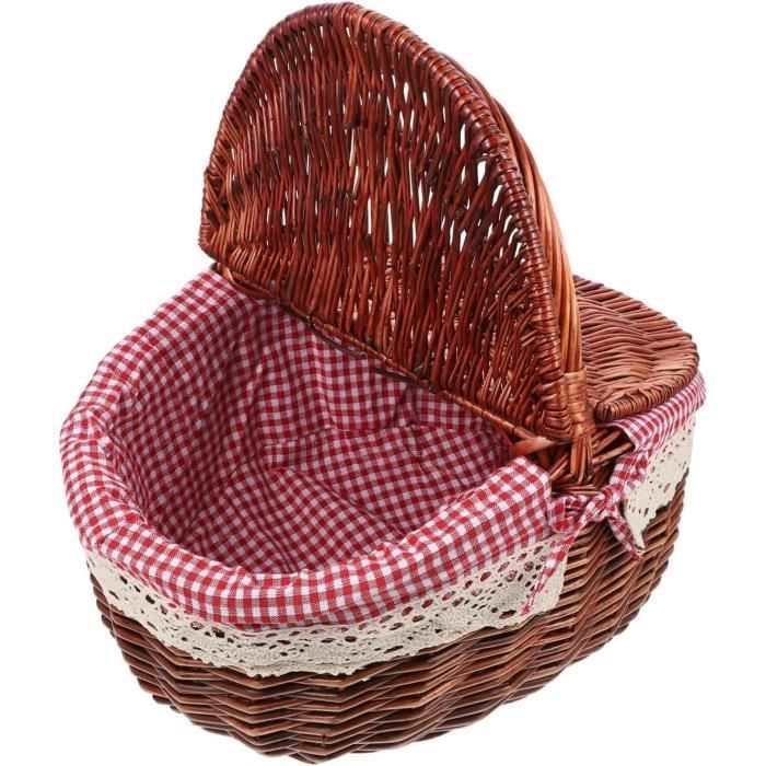 YOUDENOVA Panier à Linge Sale 105L, Panier De Rangement En Coton, Grand Panier Avec Poignée, Corbeille à Linge Marron
