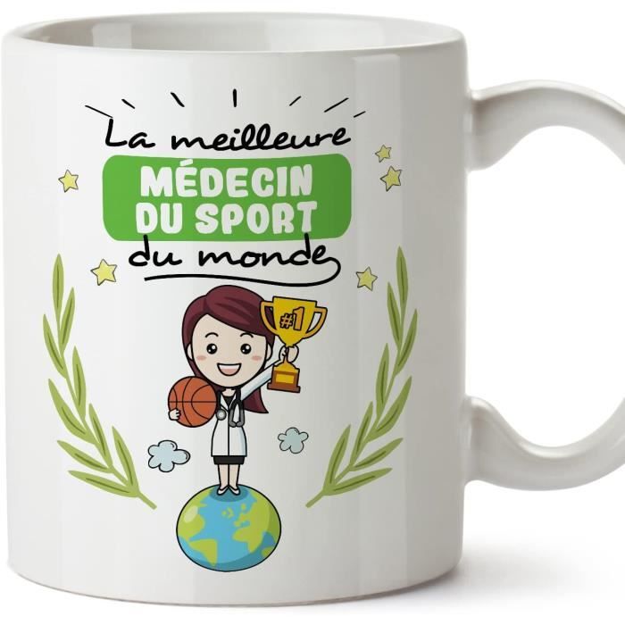 Tasses Pour Médecin Du Sport - En Français - Cadeau Original Pour Médecin  Du Sport Femme - Meilleur Du Monde .- 11 Oz - 330 M[H997] - Cdiscount Maison