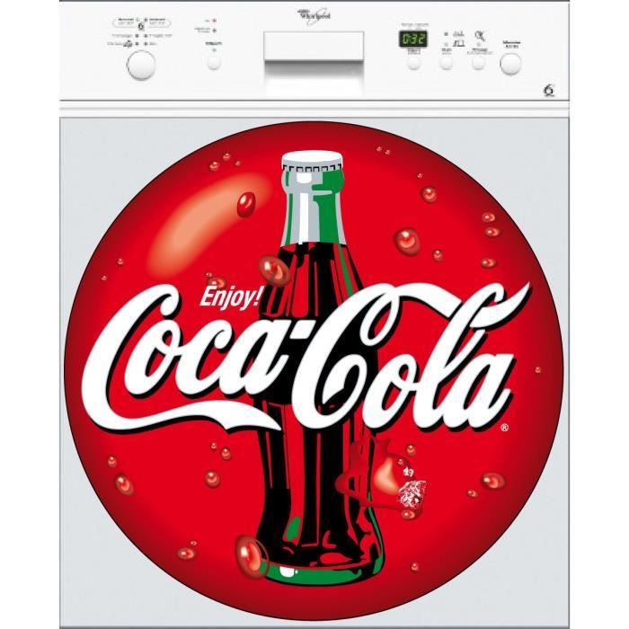 Sticker - Coca Cola - Lave Vaisselle - 60x60cm - Vinyle - Décoration Murale