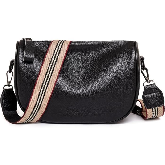 Sac Transport Batterie Cuir Premium - Grande Taille, Bandoulière Amovible - Marron