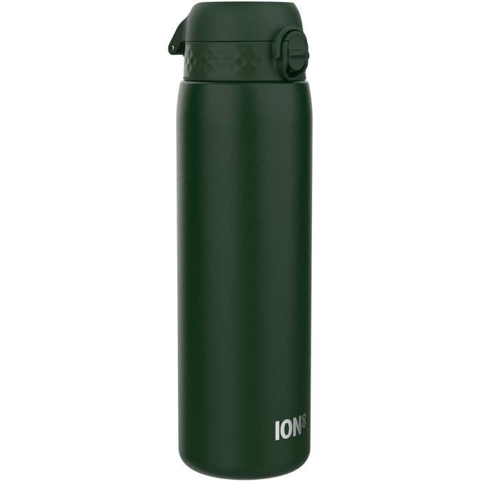 Gourde Ion8 Inox 600ml Anti-Fuite - Ouverture Easy One-Hand - Lavable Lave-Vaisselle - Motif 3D