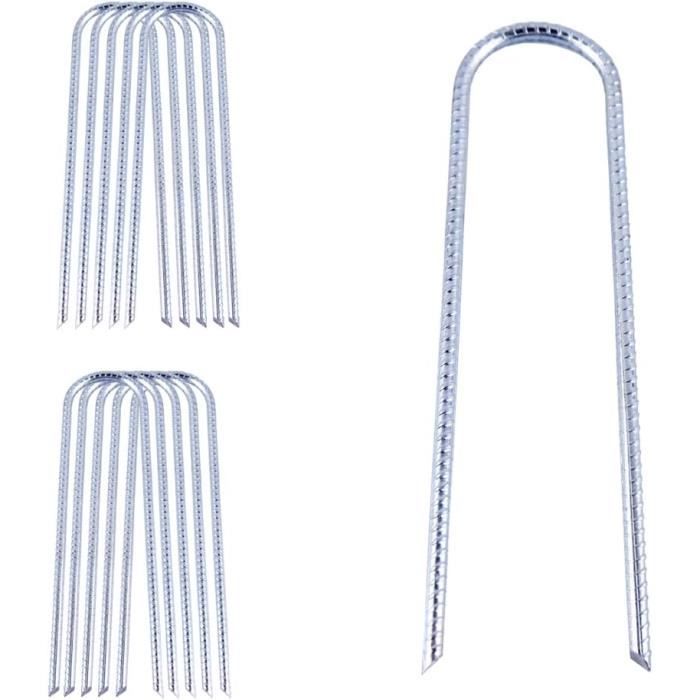 Piquets de tente 50 pcs acier galvanisé 23 cm ?5 mm