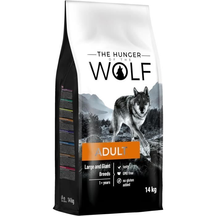 Croquettes pour chiens - The Hunger of the Wolf - 14 kg - Très grande taille - Haute qualité