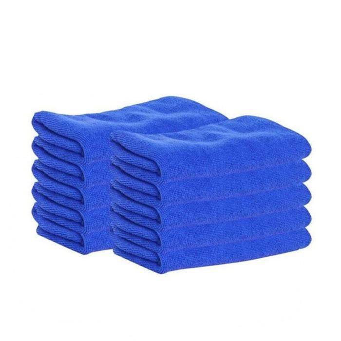 Polyte Bleu//Vert//Jaune 36 Chiffons de Nettoyage en Microfibres 41 x 41 cm