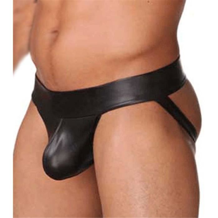 slip homme cuir