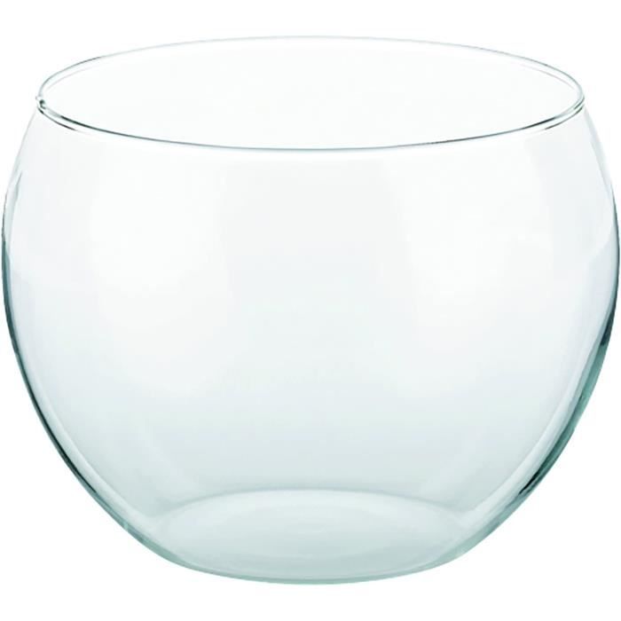 Saladiers En Verre Borosilicate - Lot De 2 - Capacité 2,4L Chacun - Transparents - Lavables Au Lave-vaisselle - Pour Cuisine Et Présentation - H.10 X D.23,5 Cm Saladier Verre
