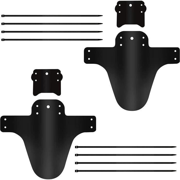 Paire De Garde-boue VTT – Blanc – Avant Et Arrière – Universel Pour VTT, BMX, Vélo De Route