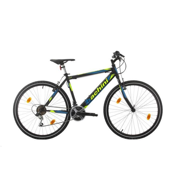 Vélo VTT Enfant 3 à 6 Ans 16p Alu - SCOTT Scale 16 V-brake - Bleu Néon Décor Noir : 1x1v