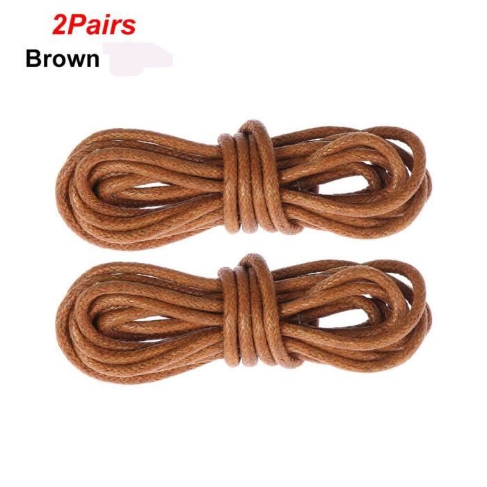 lacet chaussure marron