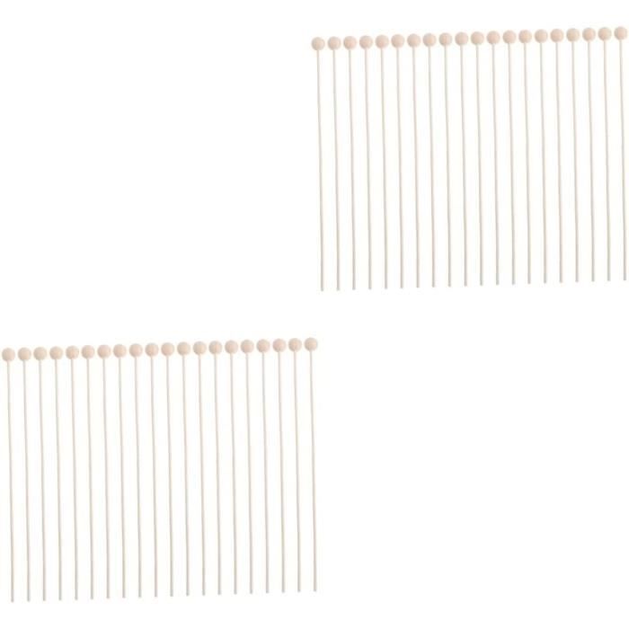 100 Bâtons En Bois Rond 80mm - Bâtonnets Bouleau Pour Bricolage, Artisanat Et Décoration