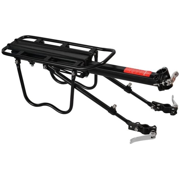 Porte-bagages Arrière Vélo VTT Et Route - Fixation Tige De Selle, Alliage Aluminium, Charge 10 Kg, Démontage Rapide