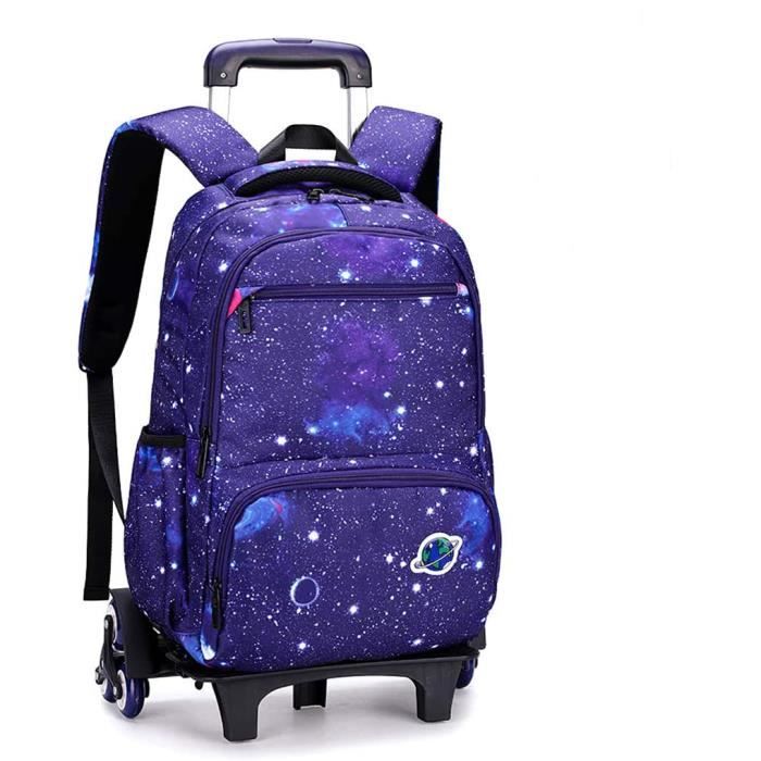 Cartable Scolaire à roulettes pour Enfant Sac à Dos à roulettes Sac décole Nylon Imperméable Sac Roulette Bagages Cabine Cartable à roulettes pour Garçon Primaire besbomig 