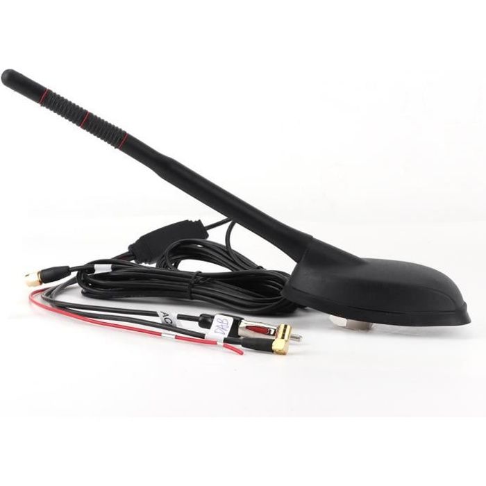 Fdit antenne DAB + GPS + FM Antenne de voiture DAB + GPS + FM support de toit supérieur amplifié actif étanche à la poussière