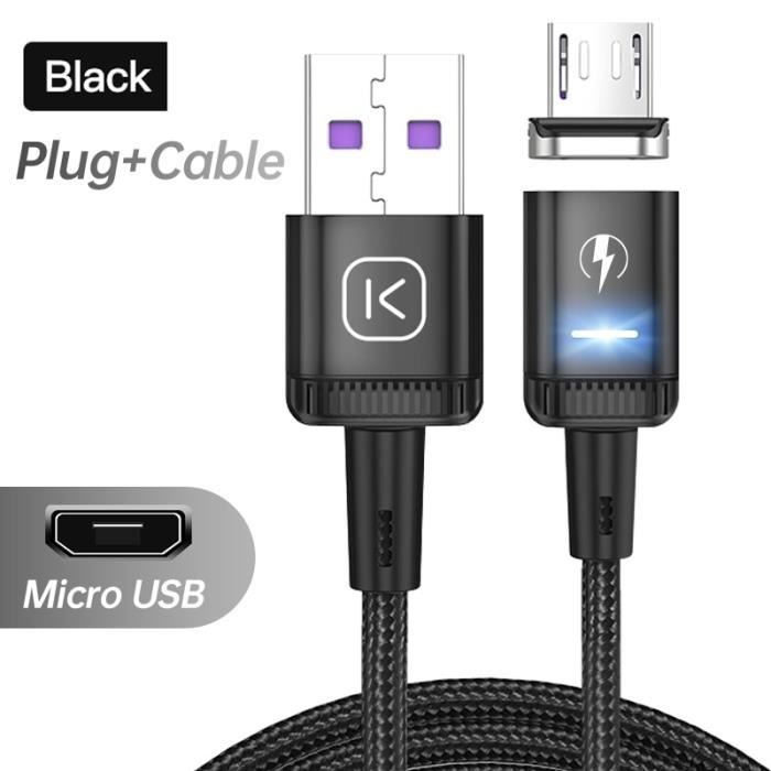 3 EN 1 Chargeur Multiple Cordon Câble d'éclairage de type C Micro USB  Données Ch