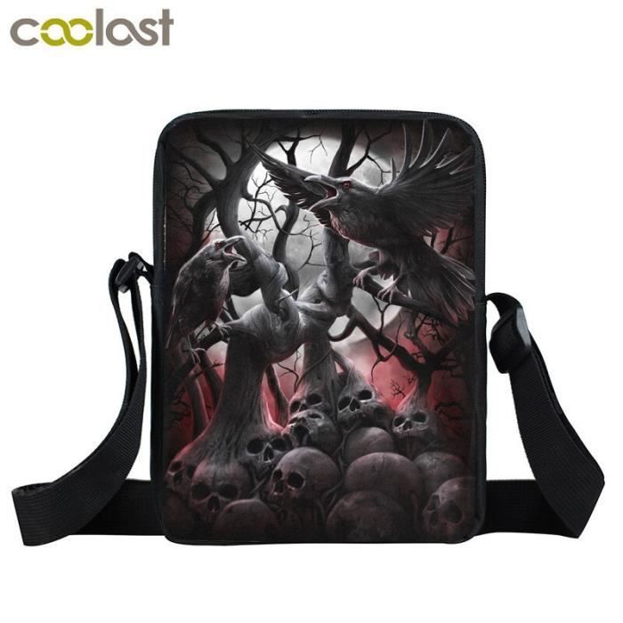 Sac à Main Bandoulière Femme – Motif Crâne De Sucre – Neuf Avec étiquettes