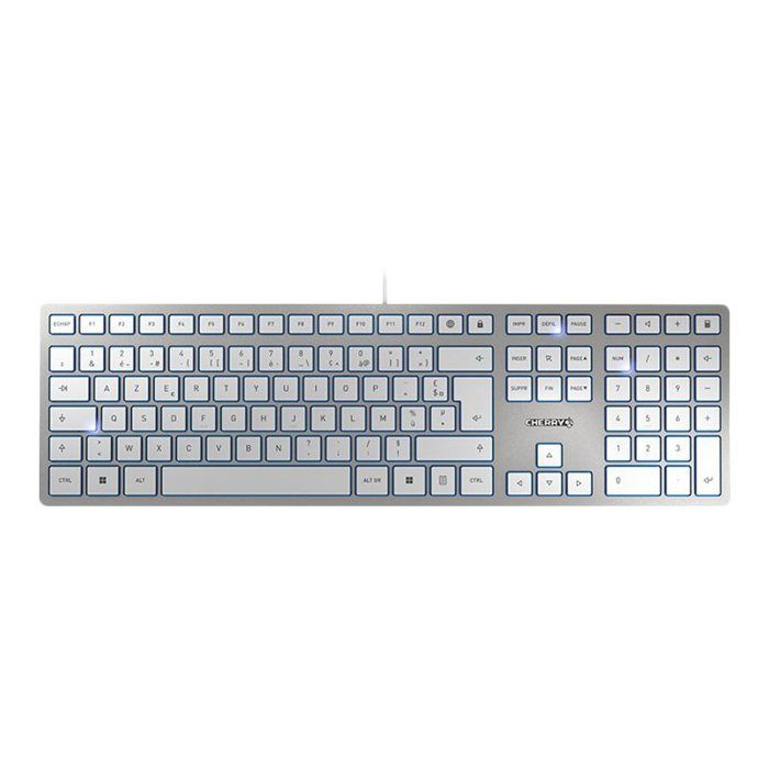 Clavier CHERRY KC 6000 Slim – USB – France – Commutateur à clé CHERRY SX – Noir
