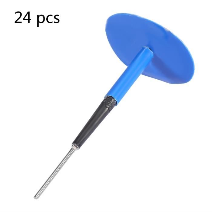 Kit Réparation Crevaison Vélo – 24 Patchs Auto-Adhésifs + 4 Râpes Métal – Sans Colle, Étui Transport – Pour Pneus, Matelas, Bateaux