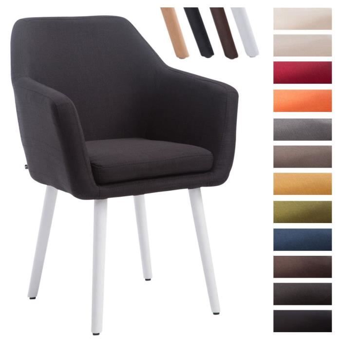 CLP Chaise Retro Design Borneo V2 Tissu I Chaise Visiteur Pieds en Bois Dossier Et Assise Ergonomique Chaise Scandinave I Couleur: Couleur du Cadre:Blanc Couleur:Bleu CLP Chaise Retro Design Borneo V2 Tissu I Chaise Visiteur Pieds en Bois Dossier Et Assise Ergonomique Chaise Scandinave I Couleur: Couleur du Cadre:Blanc Couleur:Bleu