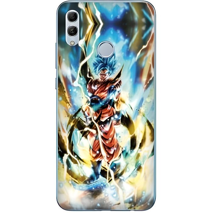 Coque Huawei Honor 10 Lite / P Smart (2019) Manga Dragon Ball Sangoku Blanc taille unique