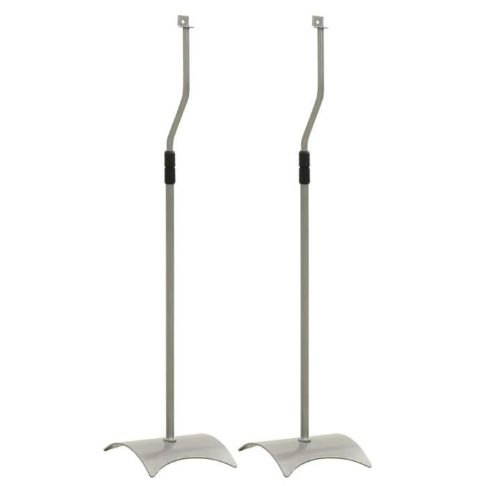 Lot De 2 Supports De Haut-Parleur Métal Pour SONOS Era 300 - Rotation 360° & Inclinaison -70°/+70° - Pied Sol Blanc