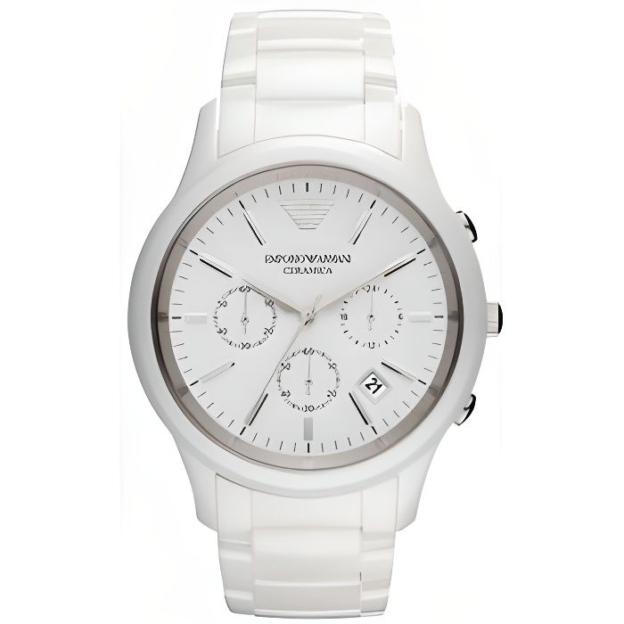 Montre Homme EMPORIO ARMANI AR1453 Achat vente montre Homme Adulte Ceramique Cdiscount