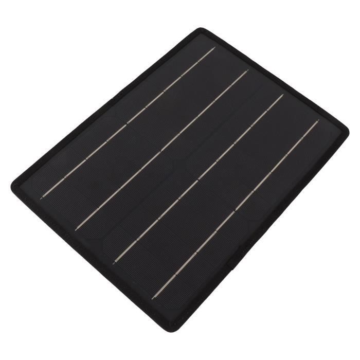 Panneau Solaire AOSU 3W - Silicium Monocristallin, Pour Caméra De Sécurité Extérieure Et Autonomie Énergétique