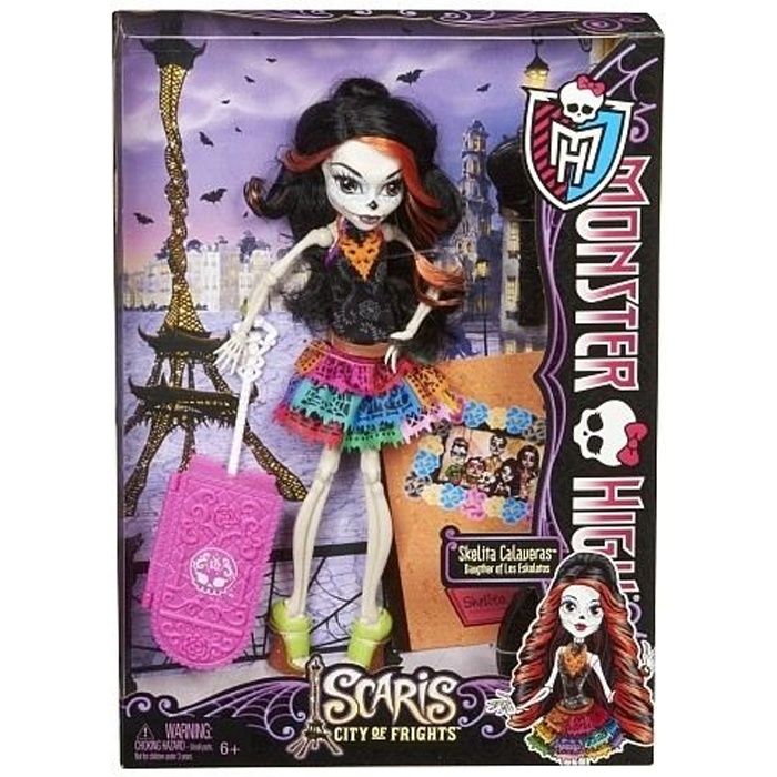 Poupée Monster High Skelita Calaveras - MATTEL - Scaris - Fille - Accessoires de voyage inclus
