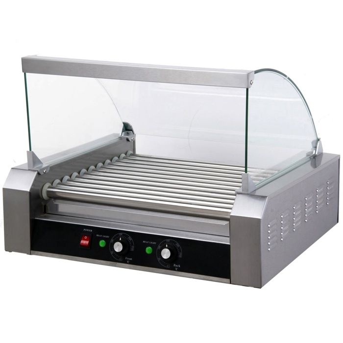 Machine à hot dog professionnelle - GT CATERING - 11 rouleaux - 2200 Watt - Acier inoxydable