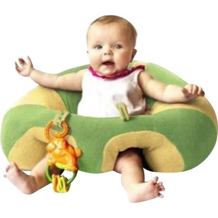 HAOPYOU- Canap Sige Chaise Bb Tout Doux Assis Confort Peluche Jouet Supportpour Fille Garon dans Maison 3-16 mois JAUNE