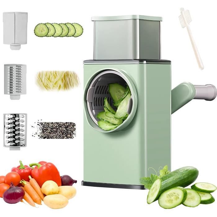 Coupe l gumes Manuel 3 Lames Trancheuse Multifonction En Acier Inox coupe-l-gumes-manuel-3-lames-trancheuse-multifonction-en-acier-inox