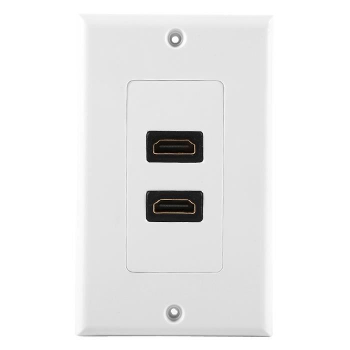 Panneau De Plaque Murale HDMI Avec Câble Pour Bâtiment De Bureau Hotelier Blanc Avec Vis 89033897