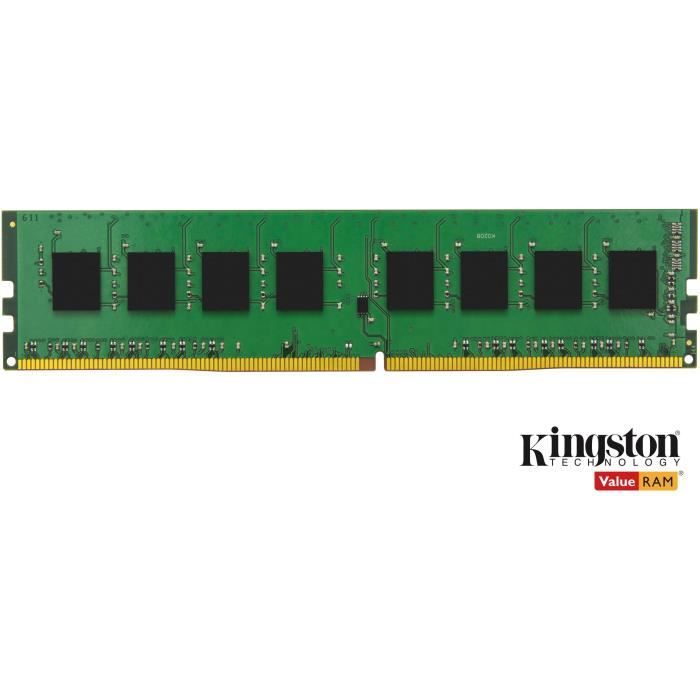 KINGSTON - Mémoire PC RAM DDR4 - ValueRam - 8Go (1x8Go) - 2400MHz - CAS17 (KVR24N17S8/8) - Kingston