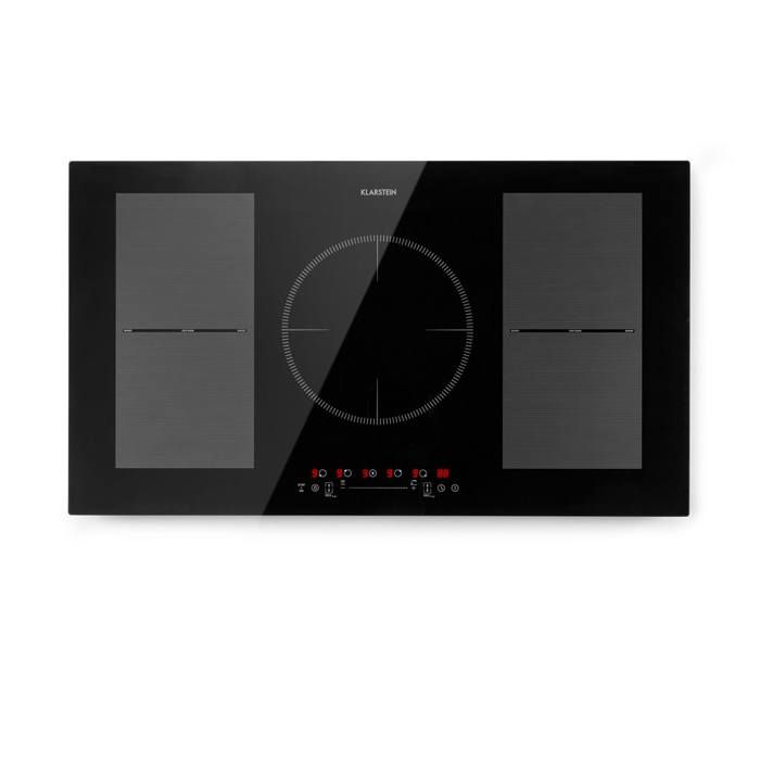 Table de cuisson - Delicatessa 90 Flex - Plaque vitroc&eacute;ramique - 7400W - 5 zones - Minuterie - Noir