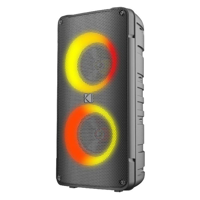Kodak Enceinte Party Portable PRPS 1775 Double Woofer 4 Bluetooth TWS USBTF Entrée AUX & Micro Karaoké Effets Lumineux Disco Batterie 3000mAh Micro Sans Fil Inclus - vue 5