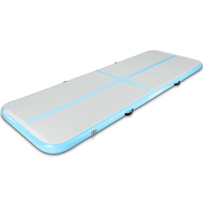 Tapis Gymnastique Tapis De Gym Gonflable Voie d'Air 5Mx1M Yoga Blue/Vert 