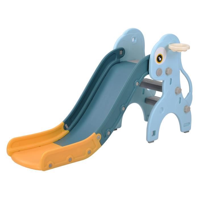 Toboggan pour enfants, toboggan multifonctionnel 3 en 1 en plastique