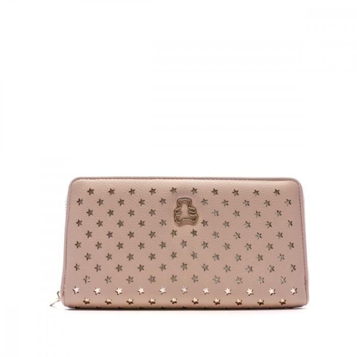 Portefeuille Beige Femme Lulu Castagnette Etoiles Cdiscount Bagagerie Maroquinerie