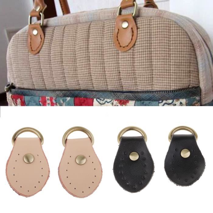 MARGUERASW Lot De 6 Poignées En Cuir Poignées De Meubles Vintage En Cuir–Poignées D'armoire