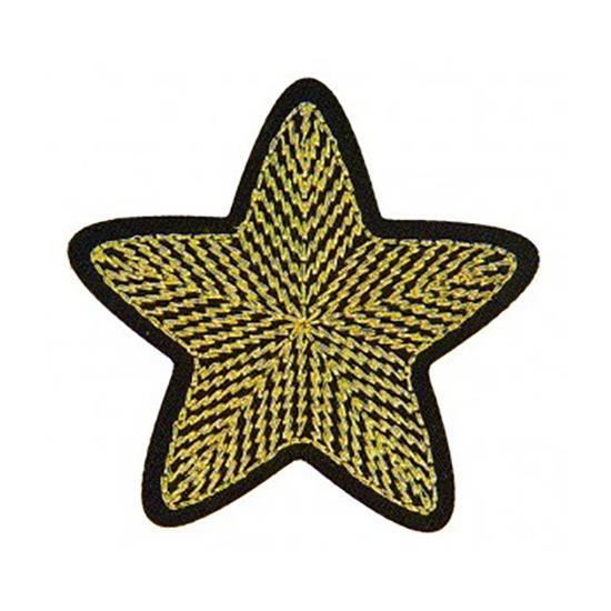 Miniblings 10 Toppe Termoadesive In Velluto A Forma Di Stella – Cerotti Stoffa Per Vestiti Bambini – Stiratura Facile, Lavabili A 60° – Fatte A Mano A Berlino (Colore Arancione, 50mm) - 2