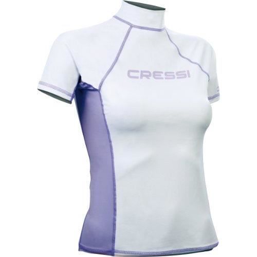 Maillot de bain Rash Guard - Cressi - Femme - Blanc - Taille M - Manches courtes Maillot de bain Rash Guard - Cressi - Femme - Blanc - Taille M - Manches courtes